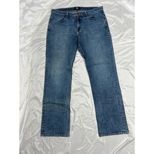 Paige Doheny Mens Straight Leg Jeans Blue Medium Wash Denim 100% Cotton Size 36